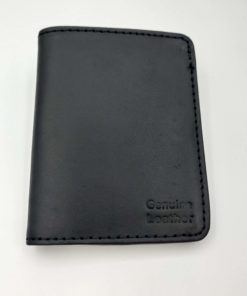 Card Holder for Men with button in Black color