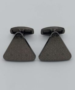 Lazer Copper Cufflinks Design 2