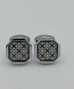 Lazer Silver Cufflinks Design 2