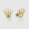 Crown Cufflinks for Men-Golden