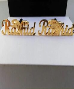Customize Name Cufflinks Design 3
